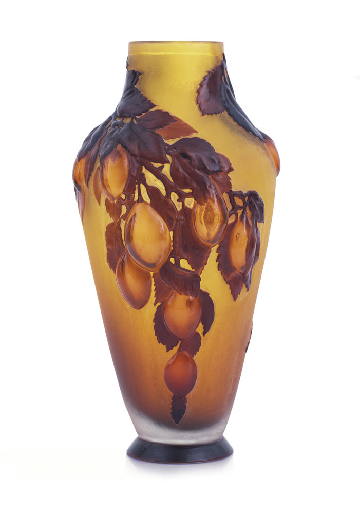 Vaso in vetro triplo soufflé